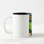 オーガスタジョージアゴルフポスター ツートーンマグカップ (左)