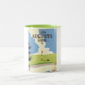 オーガスタジョージアゴルフポスター ツートーンマグカップ (中央)