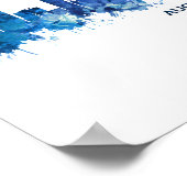 オーガスタジョージアスカイラインブルー ポスター (角)