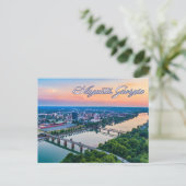 オーガスタジョージアダウンタウンビューアットサンセット ポストカード (スタンド正面)