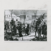 オーガスタスプラッツのクリスマスツリー市場 シーズンポストカード (正面)