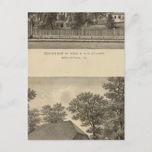 オーガスタ教会 スチュアート邸 ポストカード (正面)