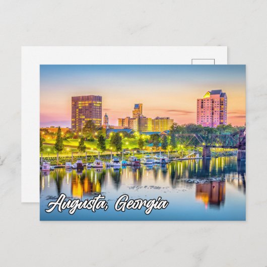 オーガスタ、グルジア、統一された州 ポストカード (正面/裏面)