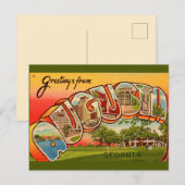 オーガスタ（ジョージア州）レトロ ポストカード (正面/裏面)