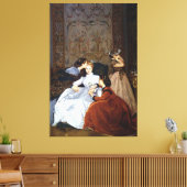 オーガストトゥルムチェ – ラフィアンセエヘシタンテ， (1866) キャンバスプリント (インサイチュ (リビング))