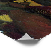 オーガス・マークの『庭園レストラン』。ヴィンテージ・アート ポスター (角)