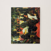 オーガス・マークェによる庭園レストラン、ヴィンテージ・アート ジグソーパズル (縦)