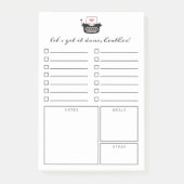 オーガナイザーをする毎日のかわいいタイプライター ポストイット (正面)