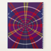 オーガナイザー赤い格子状同心円 プランナー手帳 (裏面)