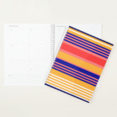 オーガナイザー黄青ストライプのプランナー プランナー手帳 (ディスプレー)