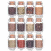 オーガナイズ素朴パンタリー用スパイスジャールステッカー シール (正面)