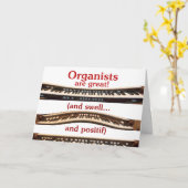 オーガニストは素晴らし誕生日カード カード (黄色い花)