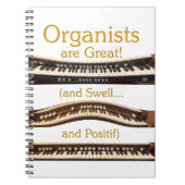 オーガニスト素晴らしは – 黄色のノートブック ノートブック (正面)