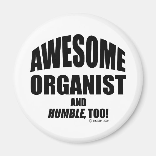 オーガニスト素晴らし マグネット (正面)