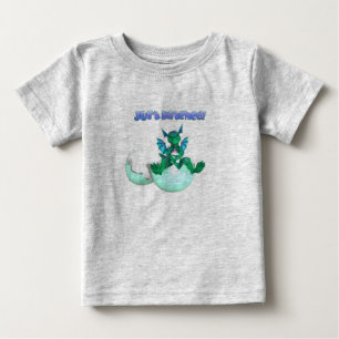 オーガニックなちょうど工夫されたベビーのドラゴン ベビーTシャツ