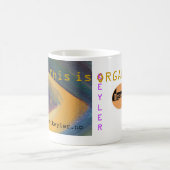 オーガニックなコップ コーヒーマグカップ (中央)