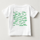 オーガニックなパンプキンパイ ベビーTシャツ (裏面)