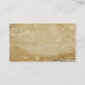 オーガニックなペーパー花 名刺 (裏面)