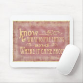 オーガニックな健康な農場の食べること マウスパッド (マウス)