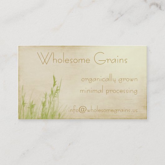 オーガニックな歓喜 名刺 (正面)