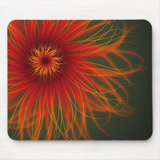 オーガニックな火の花のmousepad マウスパッド (正面)