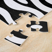 オーガニックな白黒 ジグソーパズル (側面)