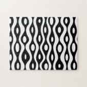 オーガニックな白黒 ジグソーパズル (横)