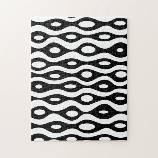 オーガニックな白黒 ジグソーパズル (縦)