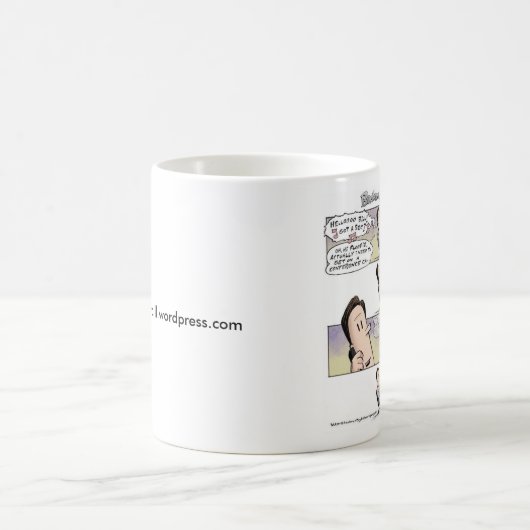 オーガニックな破産のマグ コーヒーマグカップ (中央)