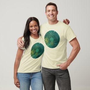 オーガニックな綿の銀河の神聖な幾何学のTシャツ Tシャツ
