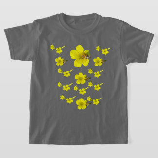 オーガニックな表庭のミツバチ Tシャツ