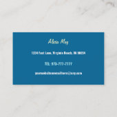 オーガニックな農家の名刺-可変性色 名刺 (裏面)