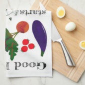 オーガニックな野菜のふきん キッチンタオル (四つ折り)