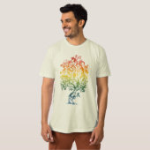 オーガニックな銃木のイメージのティー Tシャツ (正面フル)