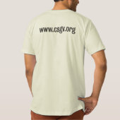 オーガニックな銃木のイメージのティー Tシャツ (裏面)