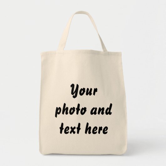 オーガニックな食料雑貨のトート トートバッグ (正面)