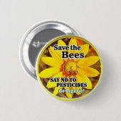 オーガニックなBeesGoを救って下さい 缶バッジ (正面&裏面)