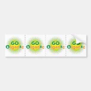オーガニックに行って下さい バンパーステッカー