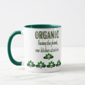 オーガニックの救プラネットキッチンことわざマグカップ マグカップ (左)
