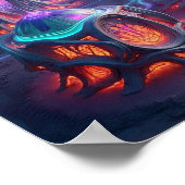 オーガニックエイリアンシティ建物 ポスター (角)