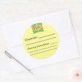 オーガニックカスタムSeed Packet Label Stickers ラウンドシール (封筒)