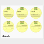 オーガニックカスタムSeed Packet Label Stickers ラウンドシール (シート)