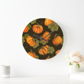 オーガニックカボチャ:テーブルにファーム ラージ壁時計 (ホーム)