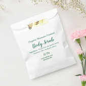 オーガニックグリーンネイチャーボディスクラブ バター 名前を追加 フェイバーバッグ (封をした状態)