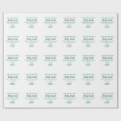 オーガニックグリーンネイチャーボディスクラブ バター 名前を追加 ラッピングペーパー (フラット)