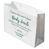 オーガニックグリーンネイチャーボディスクラブ バター 名前を追加 ラージペーパーバッグ (裏面アングル)