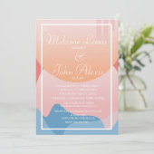 オーガニックサンセットドリーム海結婚波 招待状 (スタンド正面)