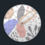 オーガニックシェイプSunフローラアートパターン ダーツボード<br><div class="desc">ドリームビッグデジタルデザイン</div>