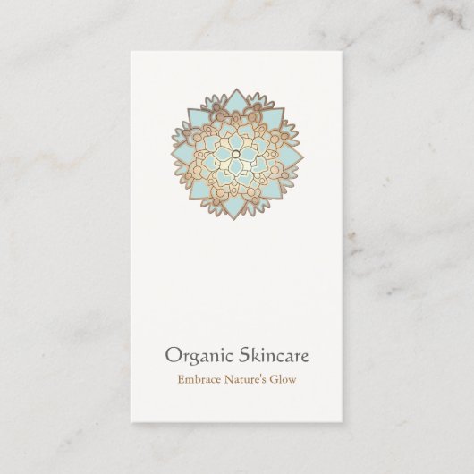 オーガニックスキンケア蓮フラワー名刺 名刺 (正面)