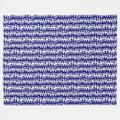 オーガニックストライプ深い フリースブランケット (正面(横))